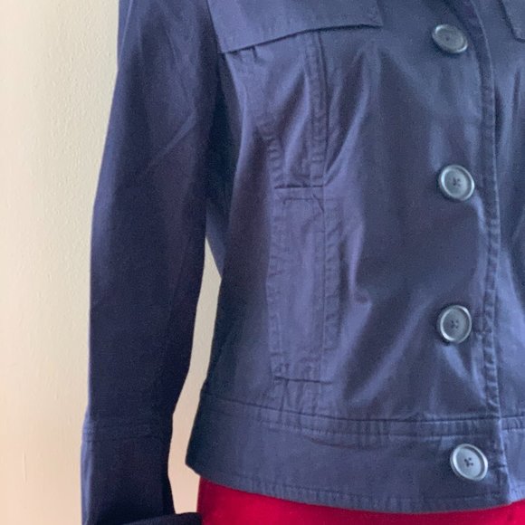 ⭐️HOST PICK⭐️ Talbots Petite Stretch Navy Jacket - Picture 12 of 15